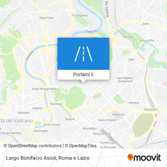 Mappa Largo Bonifacio Asioli