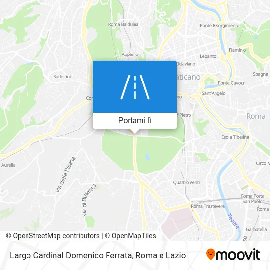 Mappa Largo Cardinal Domenico Ferrata