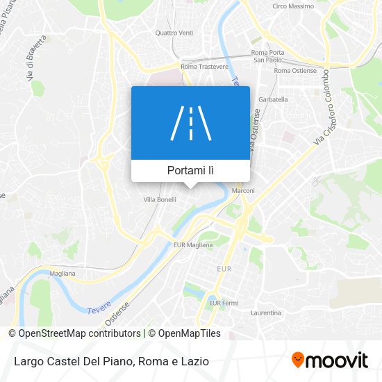 Mappa Largo Castel Del Piano