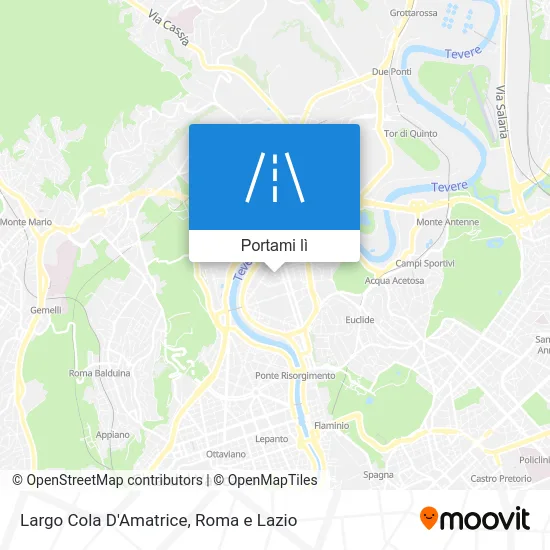 Mappa Largo Cola D'Amatrice