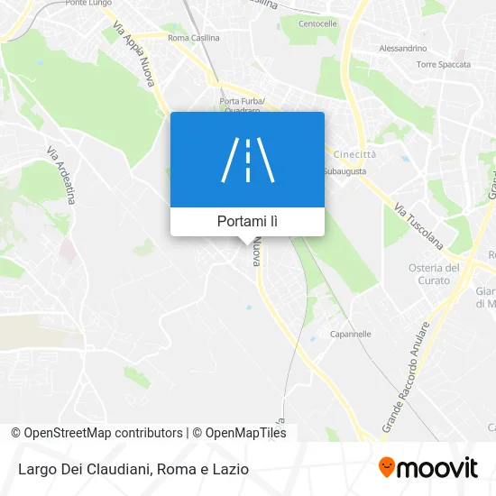 Mappa Largo Dei Claudiani