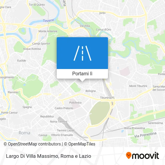 Mappa Largo Di Villa Massimo