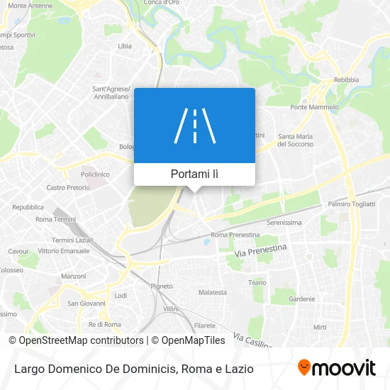Mappa Largo Domenico De Dominicis