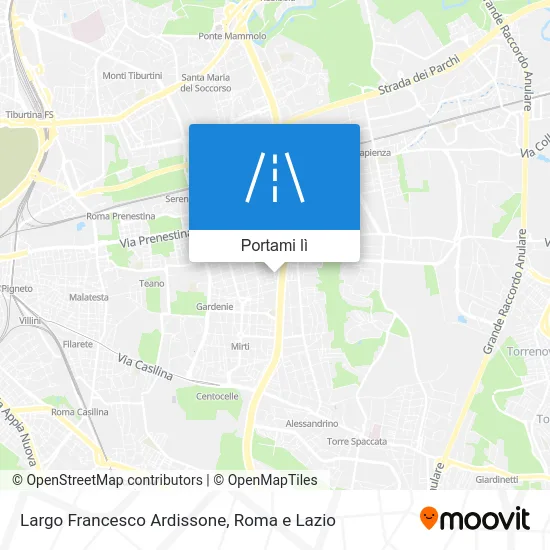 Mappa Largo Francesco Ardissone