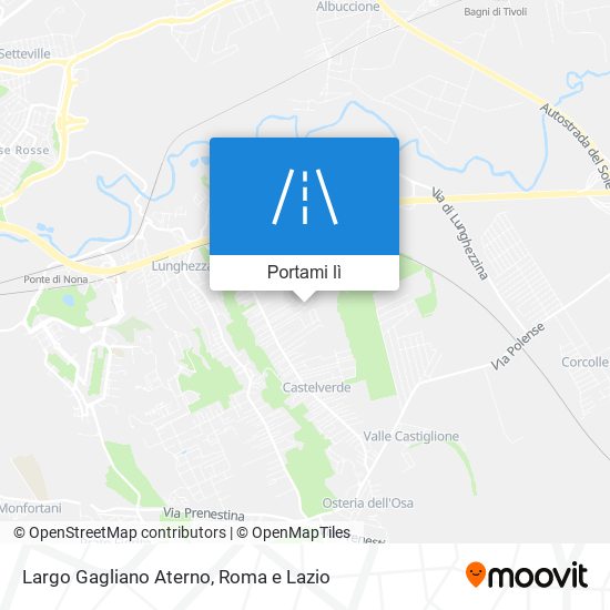 Mappa Largo Gagliano Aterno