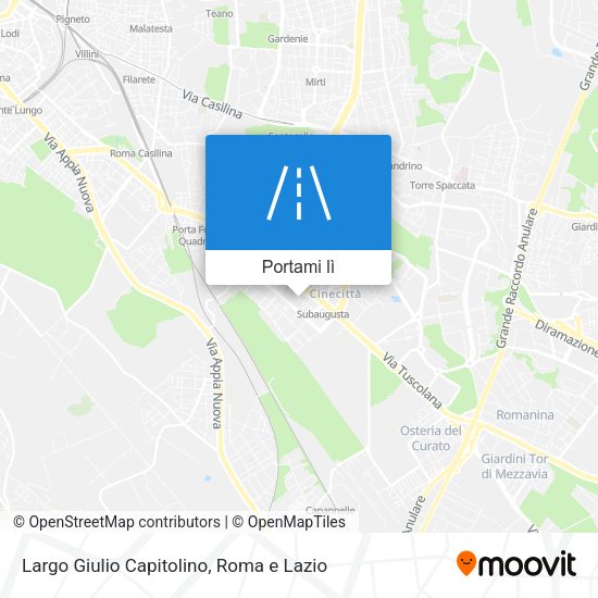 Mappa Largo Giulio Capitolino