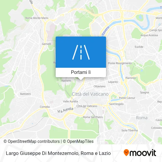 Mappa Largo Giuseppe Di Montezemolo