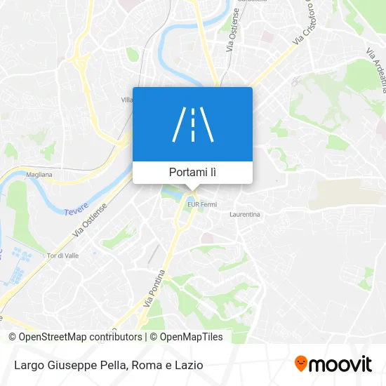 Mappa Largo Giuseppe Pella