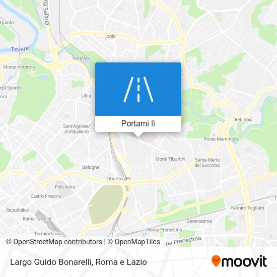 Mappa Largo Guido Bonarelli