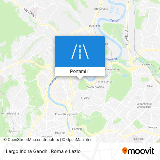 Mappa Largo Indira Gandhi