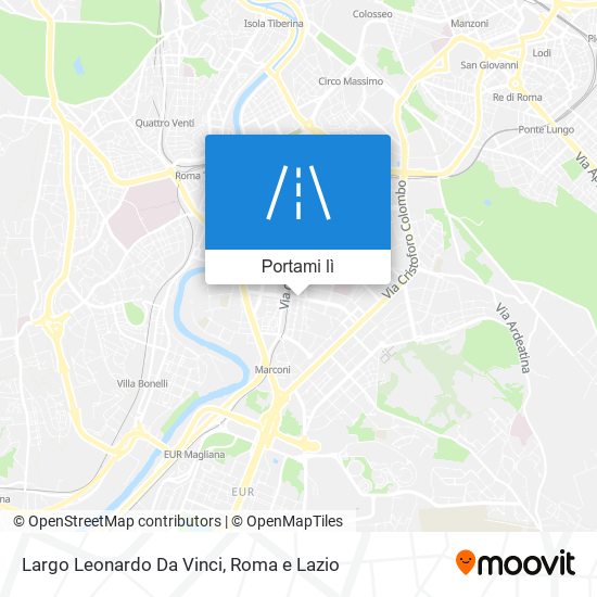 Mappa Largo Leonardo Da Vinci