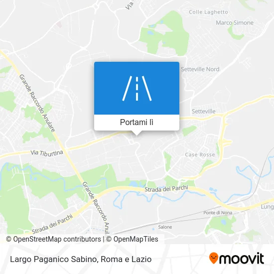 Mappa Largo Paganico Sabino