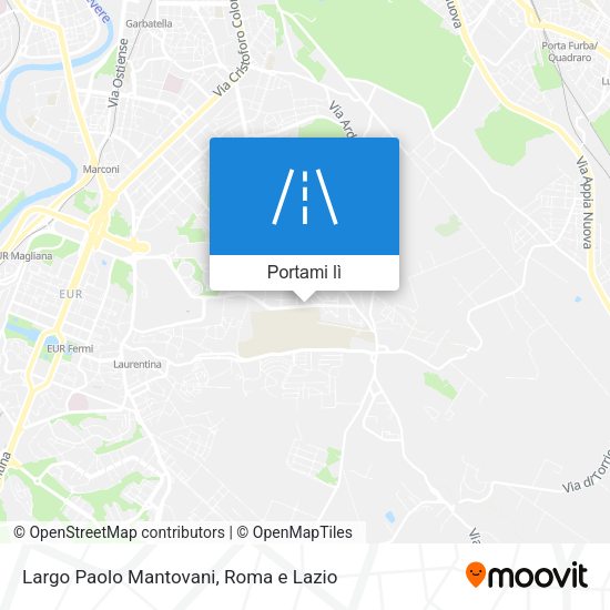 Mappa Largo Paolo Mantovani