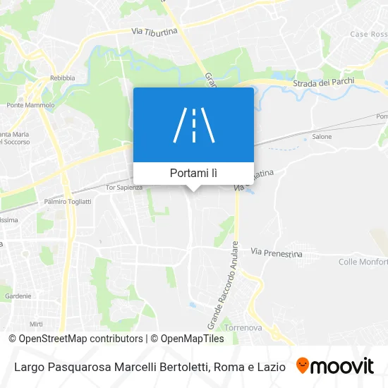 Mappa Largo Pasquarosa Marcelli Bertoletti