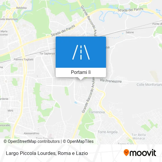 Mappa Largo Piccola Lourdes