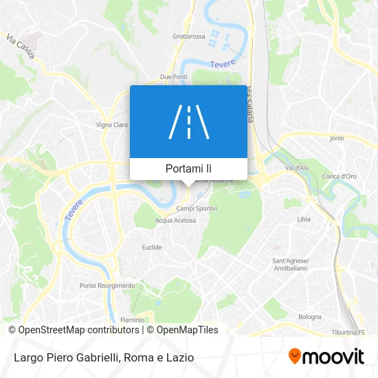 Mappa Largo Piero Gabrielli