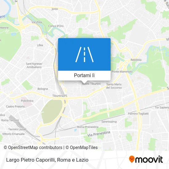 Mappa Largo Pietro Caporilli