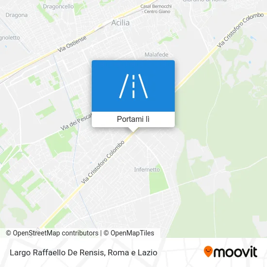 Mappa Largo Raffaello De Rensis