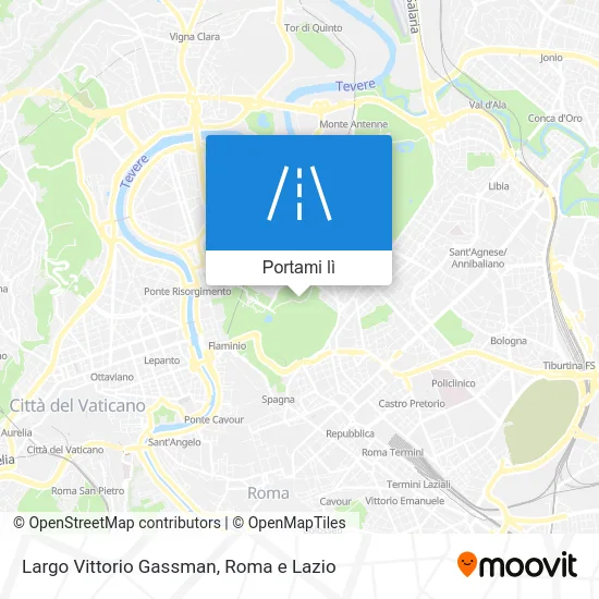 Mappa Largo Vittorio Gassman