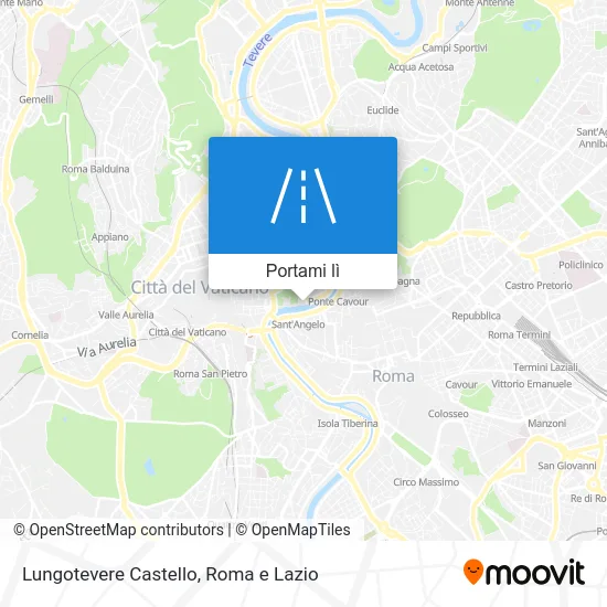 Mappa Lungotevere Castello