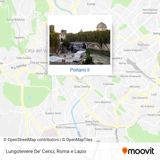 Mappa Lungotevere De' Cenci