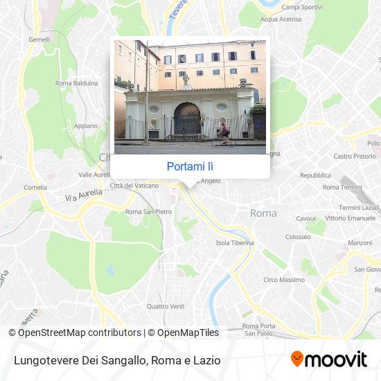 Mappa Lungotevere Dei Sangallo