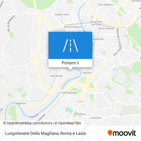 Mappa Lungotevere Della Magliana