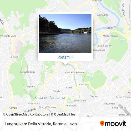 Mappa Lungotevere Della Vittoria