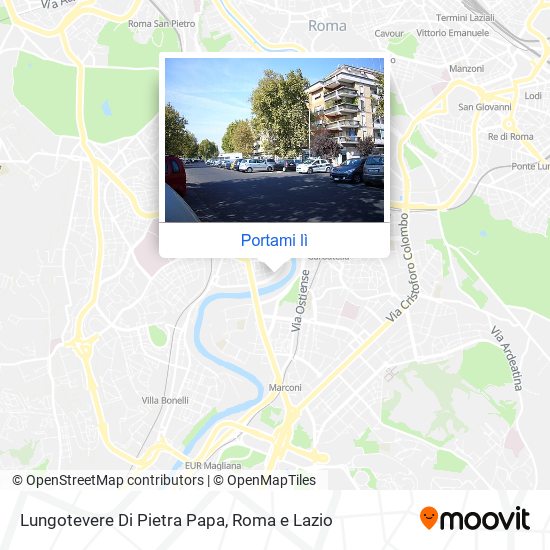 Mappa Lungotevere Di Pietra Papa