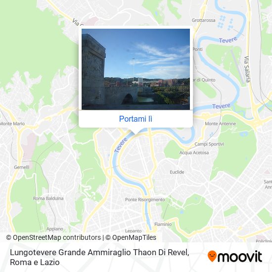 Mappa Lungotevere Grande Ammiraglio Thaon Di Revel