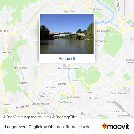 Mappa Lungotevere Guglielmo Oberdan