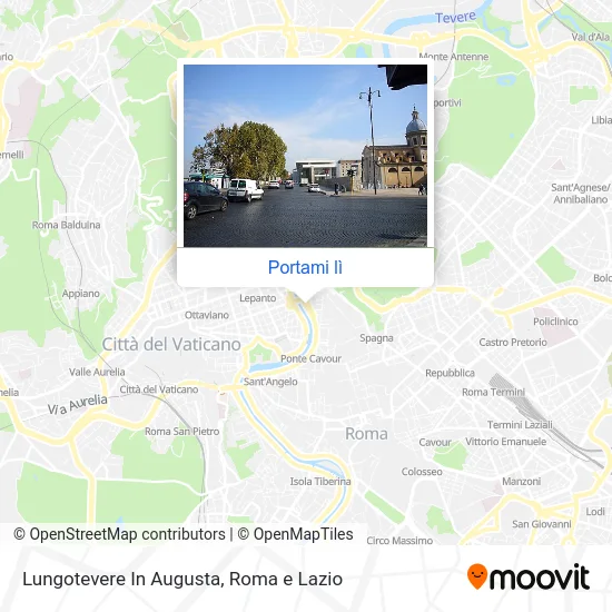 Mappa Lungotevere In Augusta