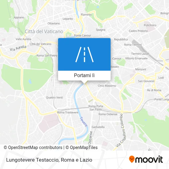 Mappa Lungotevere Testaccio