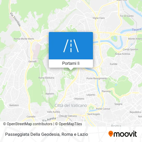 Mappa Passeggiata Della Geodesia