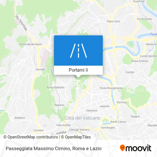 Mappa Passeggiata Massimo Cimino