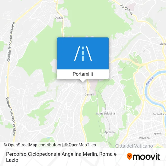 Mappa Percorso Ciclopedonale Angelina Merlin