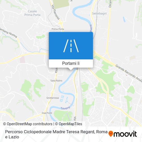 Mappa Percorso Ciclopedonale Madre Teresa Regard