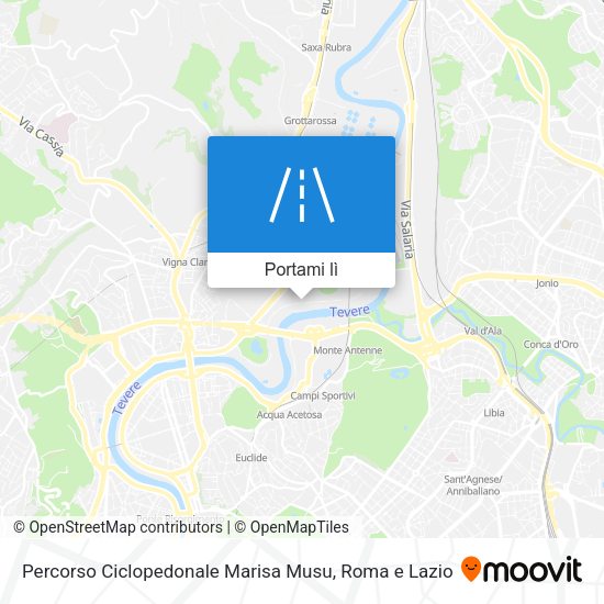Mappa Percorso Ciclopedonale Marisa Musu