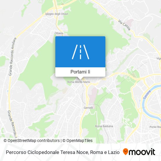 Mappa Percorso Ciclopedonale Teresa Noce