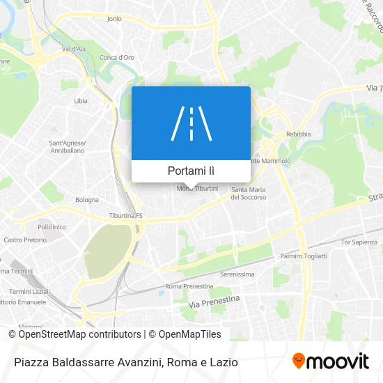 Mappa Piazza Baldassarre Avanzini