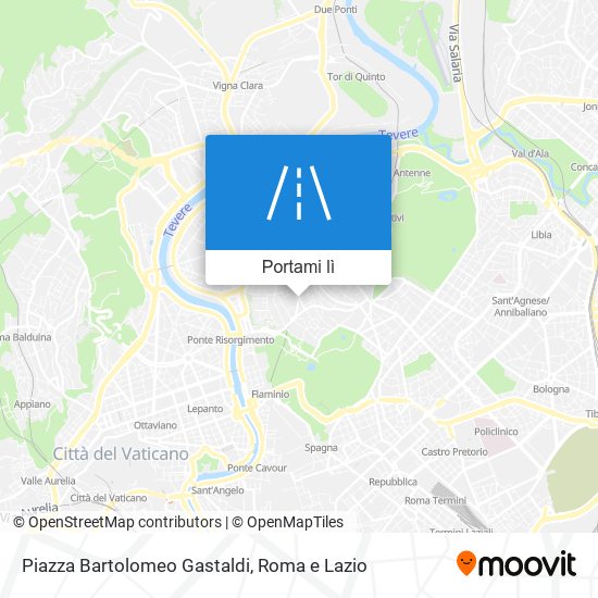 Mappa Piazza Bartolomeo Gastaldi