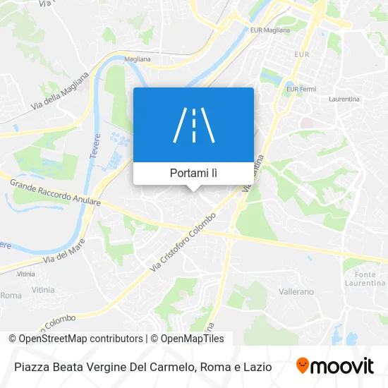 Mappa Piazza Beata Vergine Del Carmelo