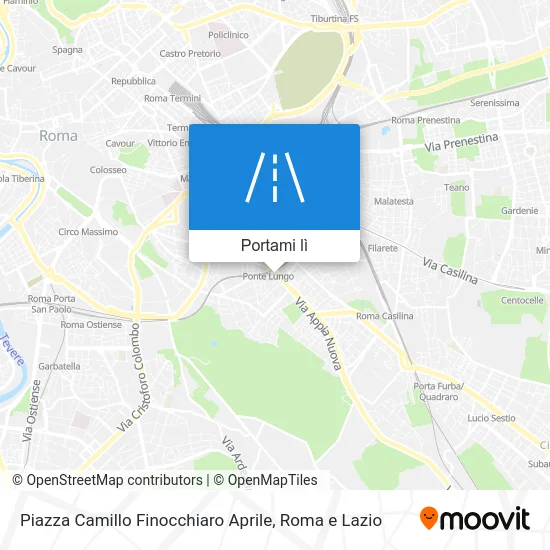 Mappa Piazza Camillo Finocchiaro Aprile