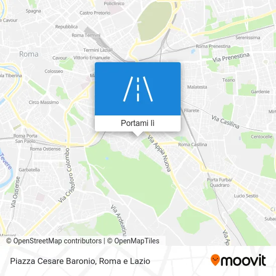 Mappa Piazza Cesare Baronio