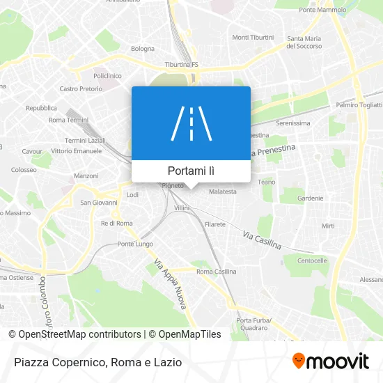 Mappa Piazza Copernico