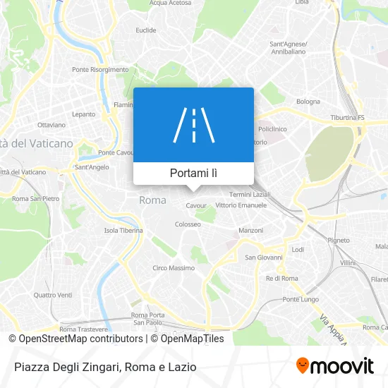 Mappa Piazza Degli Zingari
