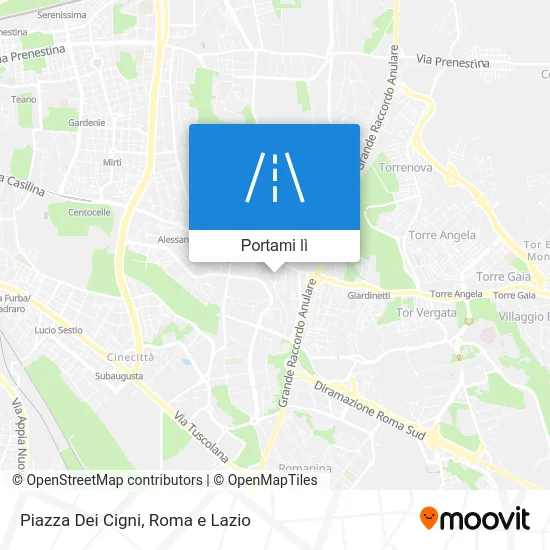 Mappa Piazza Dei Cigni