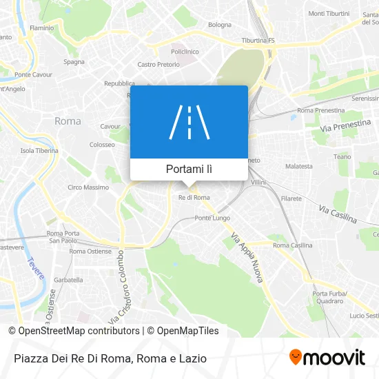 Mappa Piazza Dei Re Di Roma