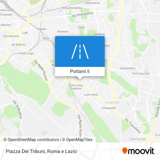 Mappa Piazza Dei Tribuni