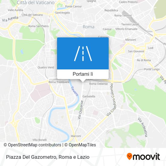 Mappa Piazza Del Gazometro